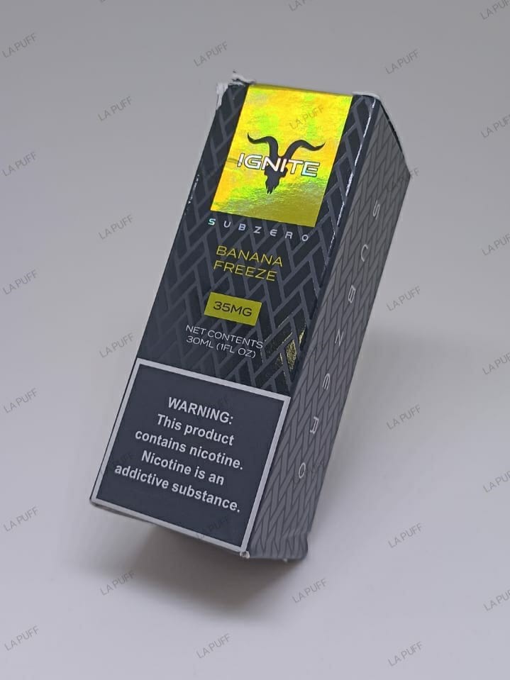 Ignite Subzero Nicsalt - Banana Freeze (Banana Gelada)