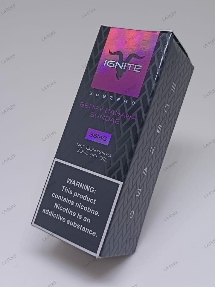 Ignite Subzero Nicsalt - Berry Banana Sundae (Sorvete de Frutas Vermelhas com Banana)