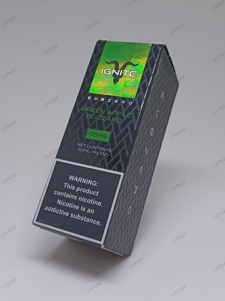 Ignite Subzero Nicsalt - Green Apple Blizzard (Maçã Verde Gelada)