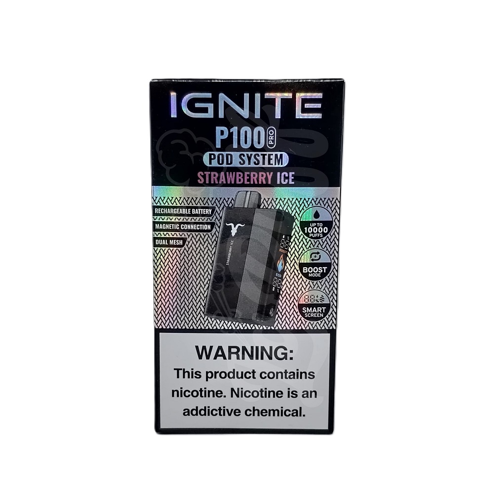 Ignite P100 Kit 10000 Puffs Gray (Bateria Cinza + Refil)